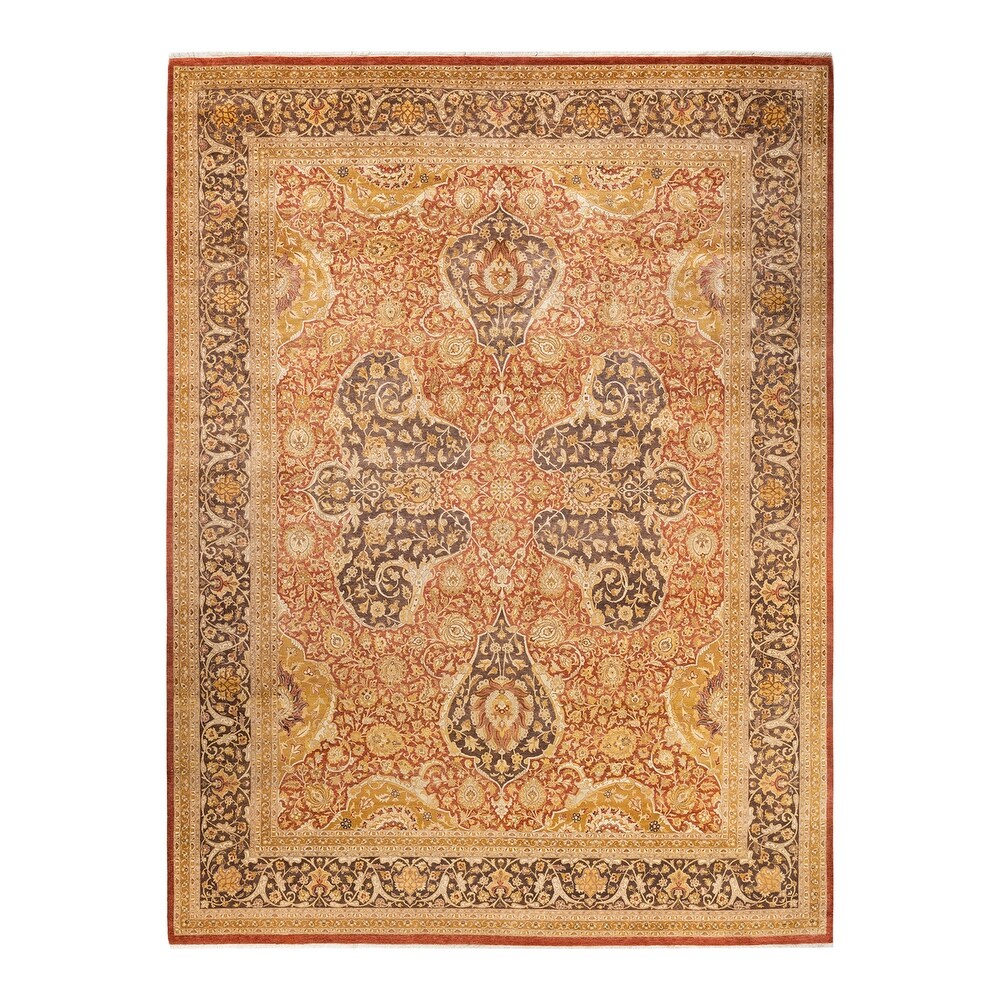 Red 10'3 x 13'11 Handmade Transitional Rugs,All OverRugs EORC Area Afghan Wool 10' x 14' 